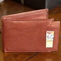 Kozmic Brown Leather Bi-fold Wallet