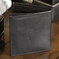 Kozmic Black Leather Wallet