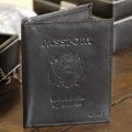 Black Leather Passport Cover