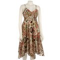 Sheri Martin Cotton Printed Hanky Hem Dress