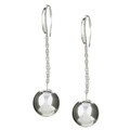 Sterling Silver Mod Ball Drop Earrings