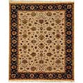 Hand-Knotted Bantwal Hand-spun Wool Rug (2' x 3')