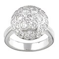 18k Gold and 2ct TDW Diamond Mushroom Top Ring (H, VS1)