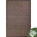 Walnut Woven Bamboo Rug (3' Octagonal)