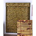 Shiraz Antique Bamboo Roman Shade (75 in. x 74 in.)