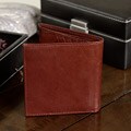 Kozmic Brown Leather Quadra-fold Wallet