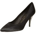 Exchange by Charles David Black Satin 'Mod' Pump
