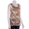 To The Max Geo Print Charmeuse Top