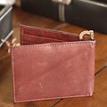 Brown Leather Money Clip Wallet