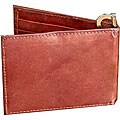 Brown Leather Money Clip Wallet