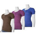 Timing Short-sleeve Scoop Neck Top