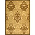 Courtyard Crescent Natural/ Brown Rug (4' x 5'7)