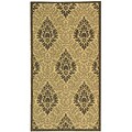 Courtyard Crescent Sand/ Grey Rug (2' x 3'7)