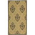 Courtyard Crescent Sand/ Grey Rug (2'7 x 5')