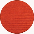 Courtyard Crescent Red Rug (5'3 Round)