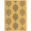 Courtyard Royalty Natural/ Blue Rug (6'7 x 9'6)