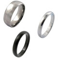 Stainless Steel Solid Band Ring 3-piece Set