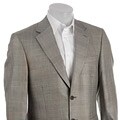 Bill Blass Men's Black/ Tan Glen Plaid Sportcoat