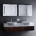 Caesar Tzar Double Wenge Bathroom Vanity Set