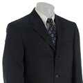 Bill Blass Men's Navy Plaid Wool 3-button Suit