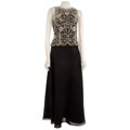 J Kara Women's Black Scallop Edge Dress