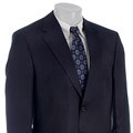 Bill Blass Men's Navy Stripe Wool 2-button Suit