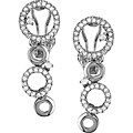 14k White Gold 1/2ct TDW Diamond Circle Earrings