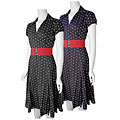 Adi Designs J California Emroidered Dot Dress