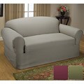 Cotton Duck Loveseat Slipcover