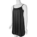 Sangria Sleeveless Social Dress with Jeweled Neck