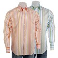 Raffi Cotton Woven Stripe Dress Shirt