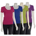 Cable and Gauge Pleated Scoop-neck Shirt