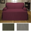 Cotton Duck T-cushion Sofa Slipcover