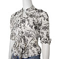 Moa Moa Women's Sheer Chiffon Fashion Top