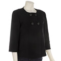 Larry Levine Crew Neck Swing Jacket