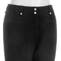 Larry Levine Women's Regular Length Casual Black Pants