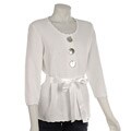Larry Levine 3/4-sleeve Women's Cardigan