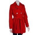 Via Spiga Red Double-breasted Trench Coat