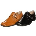 Zengara Men's Monk Strap Slip-on Shoes