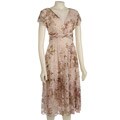 Connected Apparel Women's Ruched Waist Dress