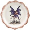 Amy Brown Fairy 4-piece Hand-painted Plate Set