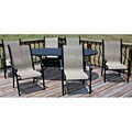 Black 7-piece Milan Dining Set