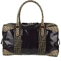 Fendi Multicolor Twill Zucca 'B.Mix' Tote Bag