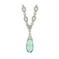 Charles Winston Cubic Zirconia Dangle Necklace