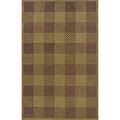 Buffalo Check Beige Wool Rug (7'6 x 10'6)