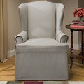 Cotton Duck Wing Chair Slipcover