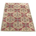 Nepalese Hand-knotted Brown/ Burgundy Rug (6' x 9')