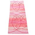 Indian Tufted Pink/ Dark Pink Runner Rug (3' x 10')