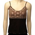 Carolina Amato Black Pearled Camisole