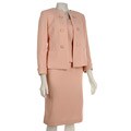 Famous NY Maker Women's 3-piece Pink Skirt Suit